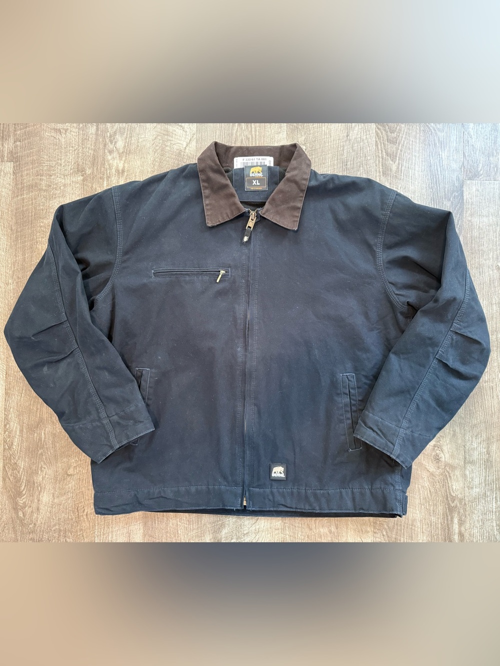 Berne Apparel Duck Canvas Coat Fleece Lined Size XL